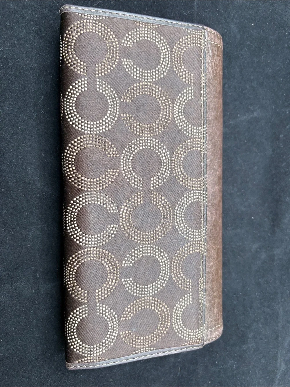 Coach Madison Op Art Dotted Trifold Wallet